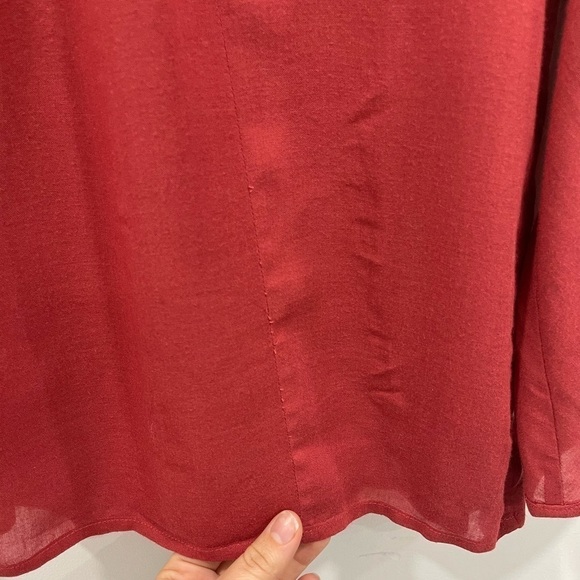 Anthropologie Edme & Esyllte Button Cuff Bell Sleeve Blouse S - Picture 6 of 7